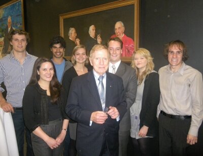 Michael Kirby with the USU Board prior to the 2010 Grand Final